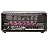  Traynor YBA300 tube bass head front view showcasing controls and design features.