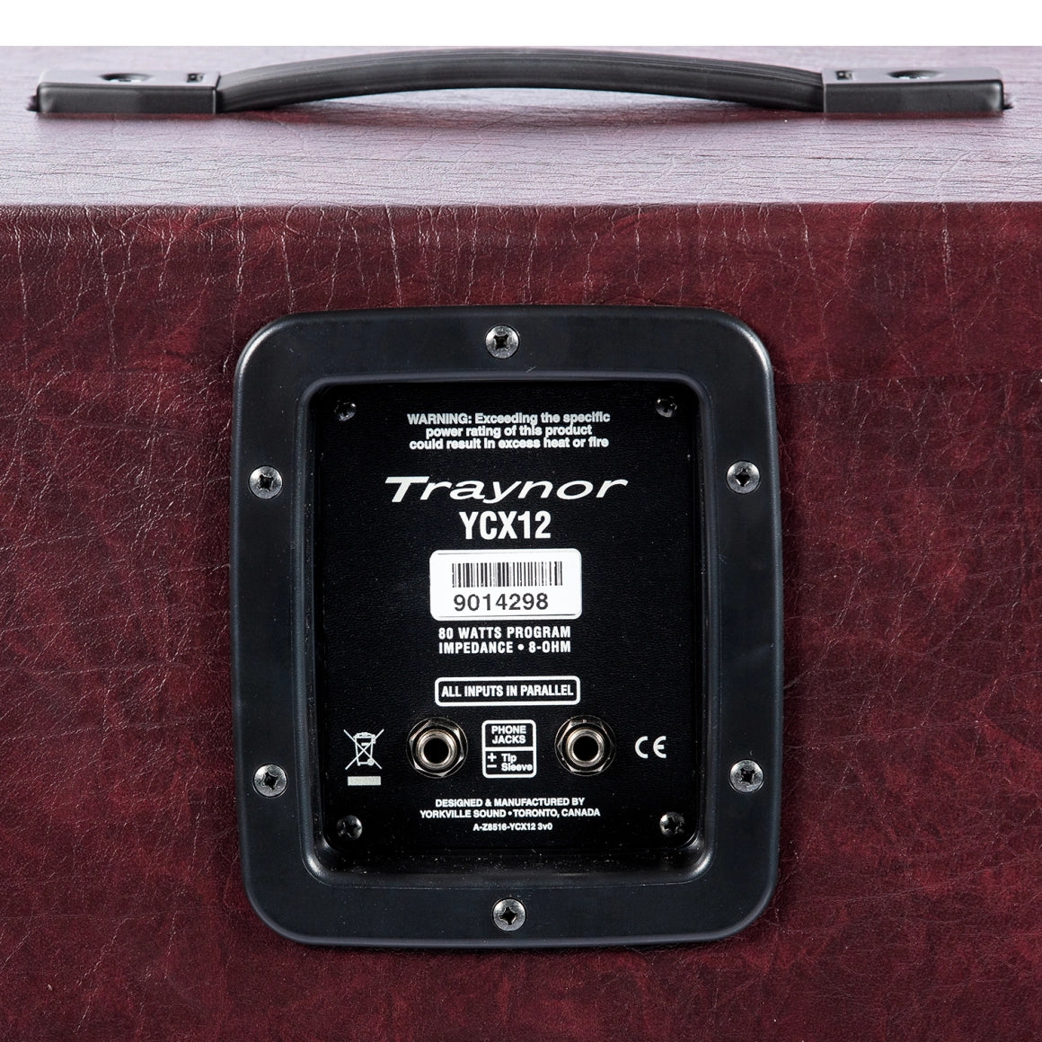 Traynor YCX12WR 1 x 12-inch Guitar Extension Cabinet – 60 Watts