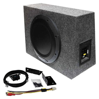  10" Amplified Shallow Truck Subwoofer Box Enclosure