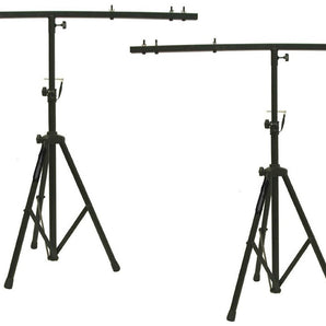 2 MR DJ LS200-5S DJ Pro Audio Lighting Fixture Tripod Stand 5' T-Bar Light Truss