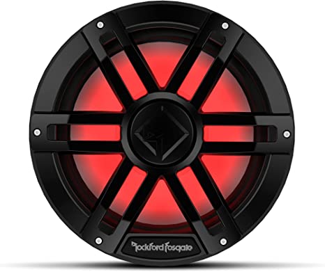 Rockford Fosgate M1D2-12B 1200W 12” M1 Dual 2-ohm Marine Subwoofer Color Optix LED Black