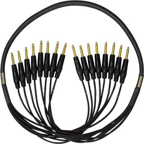 Mogami GOLD 8 TSTS-20 Gold TS to TS 1/4" 8-Channel Male Analog Snake Cable - 20 foot