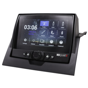 MB Quart MBQRG4-S14R 1000 Watt 14 Speaker Polaris RANGER Audio Roof with 7 Inch LED Source Unit and 45 Inch Light Bar