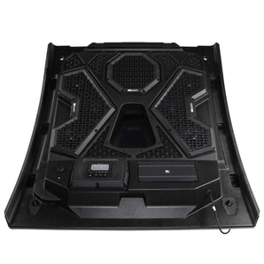 MB Quart MBQRT2-S6R 500 Watt 6 Speaker Polaris RZR Trail Audio Roof with 3.5 Inch LCD Source Unit