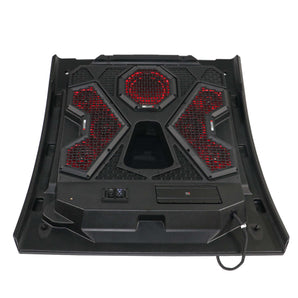 MB Quart MBQRT2-S7RRC 500 Watt 7 Speaker Polaris RZR Trail Audio Roof designed for RIDE COMMAND™ and with 32 Inch Light Bar