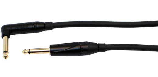 Yorkville PC-20S190 Right-Angle To Straight 1/4in Studio One Instrument Cable - 20 ft