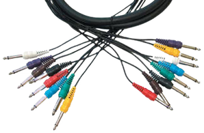 Yorkville A810SPY 4 Channel Insert Snake TRS to 2 x TRS - 10 Feet