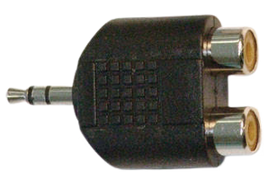 Yorkville AA52 1/8 TRS-M to 2x Dual RCA-F Y-Cable Adaptor