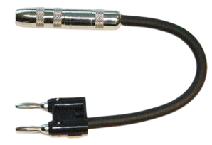 Yorkville AA61 1/4 TS Female to Dual Banana Plug Adaptor - 6 Inches