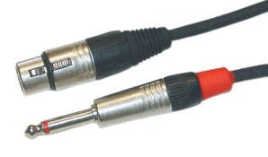 Yorkville LHNT-1 Standard Series Microphone Cable - HiZ to LoZ - 1 foot