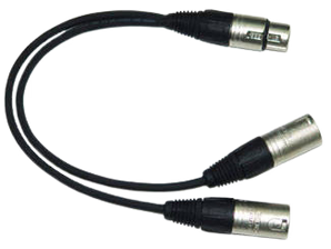 Yorkville MC-1YM Standard Series XLR-F to 2x XLR-M Y-Cable