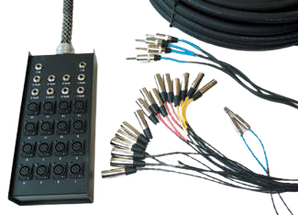 Yorkville SN-1222P 12 Channel x 2 RTN with 2 x 14G Speaker Cables - 100 Feet