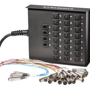 Yorkville SN-244XB Standard 24 Channel Snake w/XLR Sends & Returns - 100 Feet