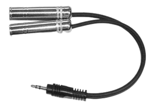 Yorkville AA24Y 1/8 TRS-M to 2x 1/4 TRS-F Y-Cable