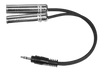 Yorkville AA24Y 1/8 TRS-M to 2x 1/4 TRS-F Y-Cable