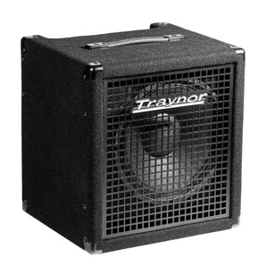 Traynor SB112 bass amplifier, a compact 200 watt bass combo with a rugged design and strong sound output.