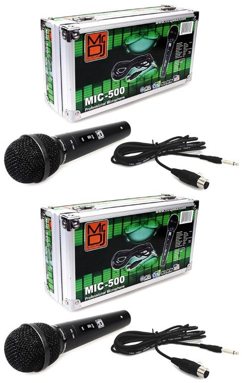2 Mr. Dj MIC500 Professional Handheld Uni-Directional Dynamic Microphone