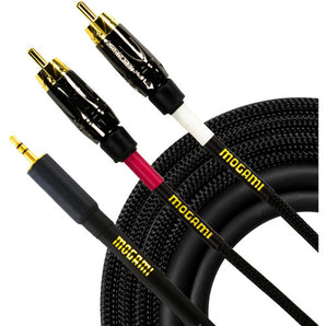Mogami GOLD 3.5 2 RCA 06 TRS to Dual RCA Accessory Cable - 6 foot
