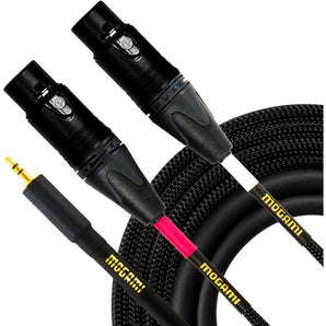 Mogami GOLD 3.5 2 XLRF 20 TRS Male to Dual XLR Female Y-Cable - 20 foot