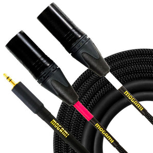 Mogami GOLD 3.5 2 XLRM 15 TRS Male to Dual XLR Male Y-Cable - 15 foot