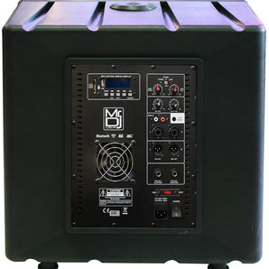 MR DJ PROSUB18BT 18" 6000W PA DJ Club Powered Active Subwoofer with 2 Speaker Output