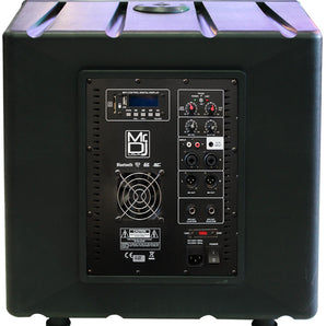 Mr Dj PRO-SUB18BT 18" 6000W Stereo PA/DJ/Club/Bar Powered Subwoofer with Bluetooth/USB/LINE
