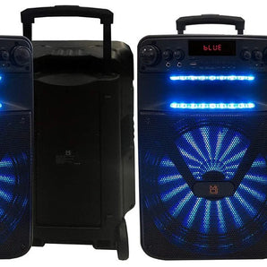 2 MR DJ ACE 15" Portable Speaker with Bluetooth/Rechargeable Battery