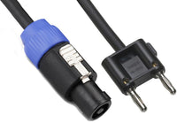 Thumbnail for MR DJ CBSM100 100 Feet PRO PA DJ Speakon Male to Banana Plug Speaker Cable