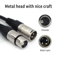 Thumbnail for MR DJ CDMX10-3 10' DMX 3-Pin XLR Male to Female Pro Stage DJ Lighting DMX Cable