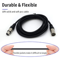 Thumbnail for MR DJ CDMX25-3 25' DMX 3-Pin XLR Male to Female Pro Stage DJ Lighting DMX Cable