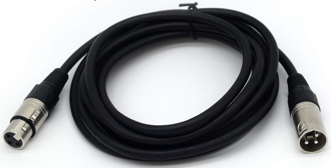 MR DJ CDMX25-3 25' DMX 3-Pin XLR Male to Female Pro Stage DJ Lighting DMX Cable