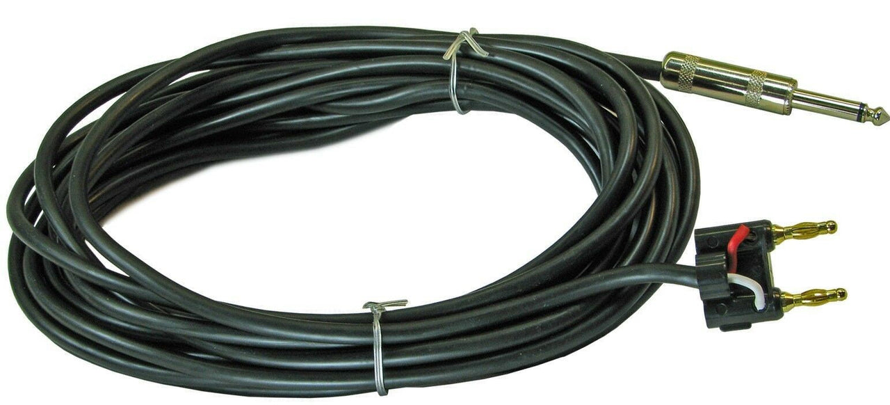 MR DJ CQB3 3' Pro PA DJ Karaoke Banana Plug to 1/4" Male Mono Audio Amp Patch Cords Speaker Wire PA Cable