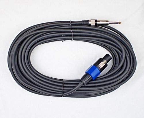 MR DJ CQSM100 100' Pro PA DJ Karaoke Speakon Plug to 6.35mm 1/4" Plug Speaker Wire Cable