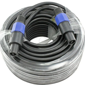 MR DJ CSMSM50 50 Feet PRO PA DJ Speakon Male to Speakon Male Speaker Cable