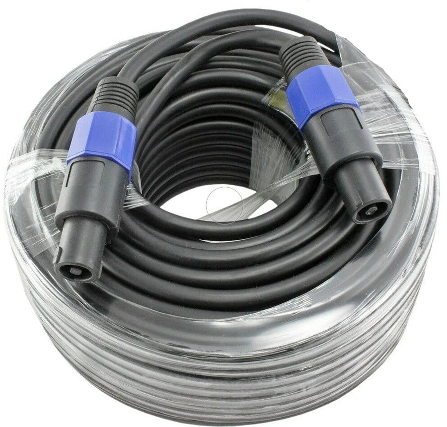 2 MR DJ 100 Feet PRO PA DJ Speakon Male to Speakon Male Speaker Cable