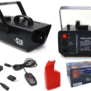 MR DJ DRAGON1200 1200W fog smoke machine with wire & wireless remote & fog fluid