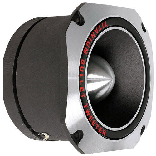 MR DJ HDT1000S 4" 1000W Chrome High Compression Titanium Bullet Super Tweeter