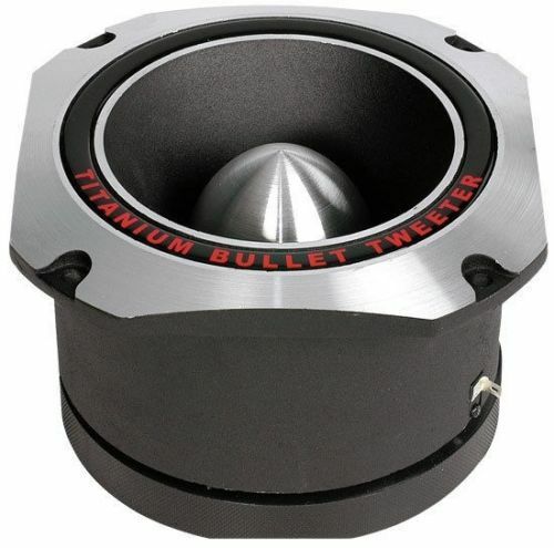 MR DJ HDT1000S 4" 1000W Chrome High Compression Titanium Bullet Super Tweeter