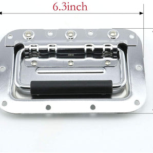 MR DJ HR100C Medium Spring Loaded Recessed Heavy Duty Chrome Flight Case Speaker Cabinet Road Case Handle