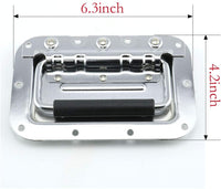 Thumbnail for MR DJ HR100C Medium Spring Loaded Recessed Heavy Duty Chrome Flight Case Speaker Cabinet Road Case Handle
