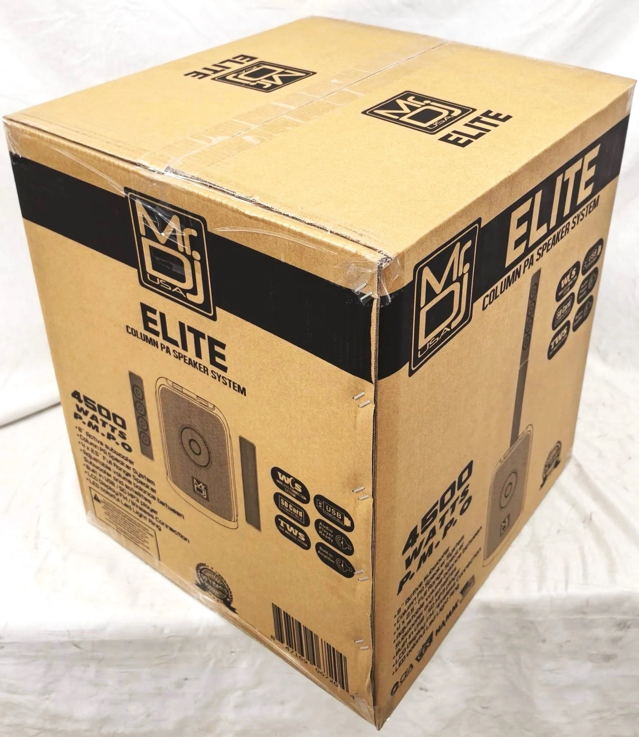 MR DJ ELITE All-In-One 8" Portable Bluetooth Line Column Array Speaker