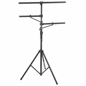 Universal Pro Audio DJ Adjustable Tripod Stand with Top T Bar for Par Cans, Wash