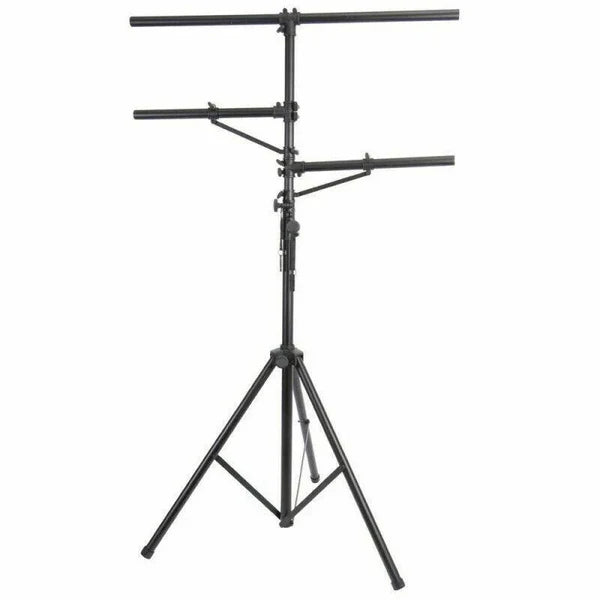 Mr Dj LS300 Single 12ft Tall Portable T-BAR Light Stand with Dual Side BAR