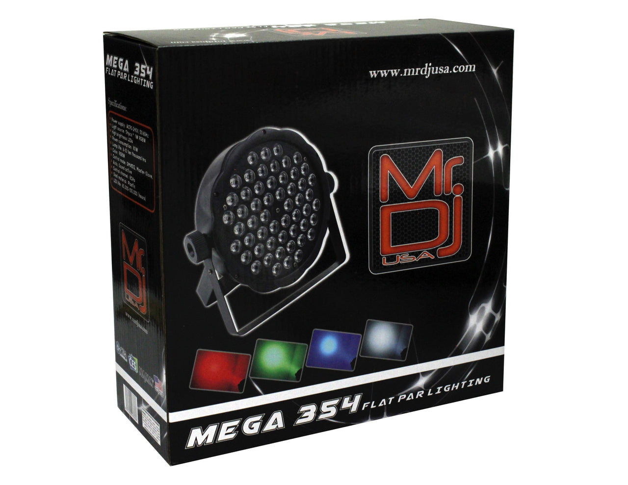 MR DJ MEGA354 Slim Disco DJ Party Club Stage Show Lighting Flat Par Wash Lighting