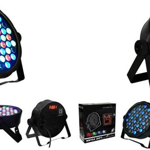 2 MR DJ MEGA354 Slim Disco DJ Party Club Stage Show Lighting Flat Par Wash Lighting