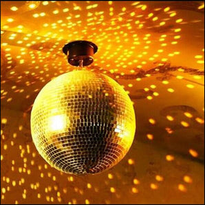 MR DJ MB12 12" mirror ball covered in high quality 1/4-inch mirrored glass + Motor