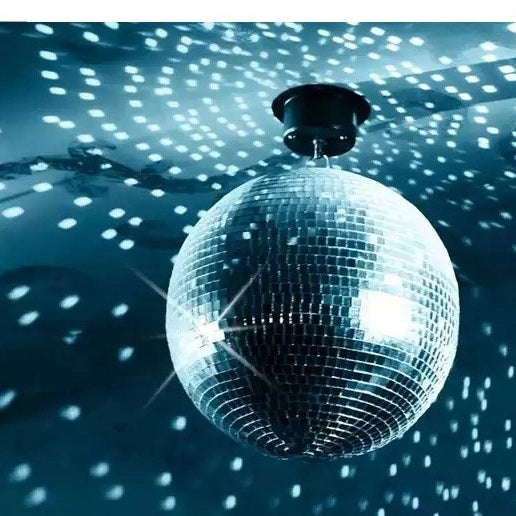 MR DJ MB18 18" mirror ball covered in high quality 1/4-inch mirrored glass + Motor