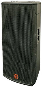 MR DJ PRO12000 passive PA speaker showcasing dual 15" woofers and a durable design for professional audio performance.