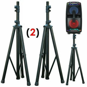 NEW PAIR OF MR DJ TRIPOD DJ PA SPEAKER STANDS ADJUSTABLE HEIGHT STAND