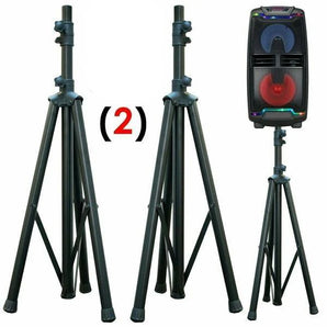 2 MR DJ SS250 Universal Folding Tripod PRO PA DJ Home On Stage Speaker Stand